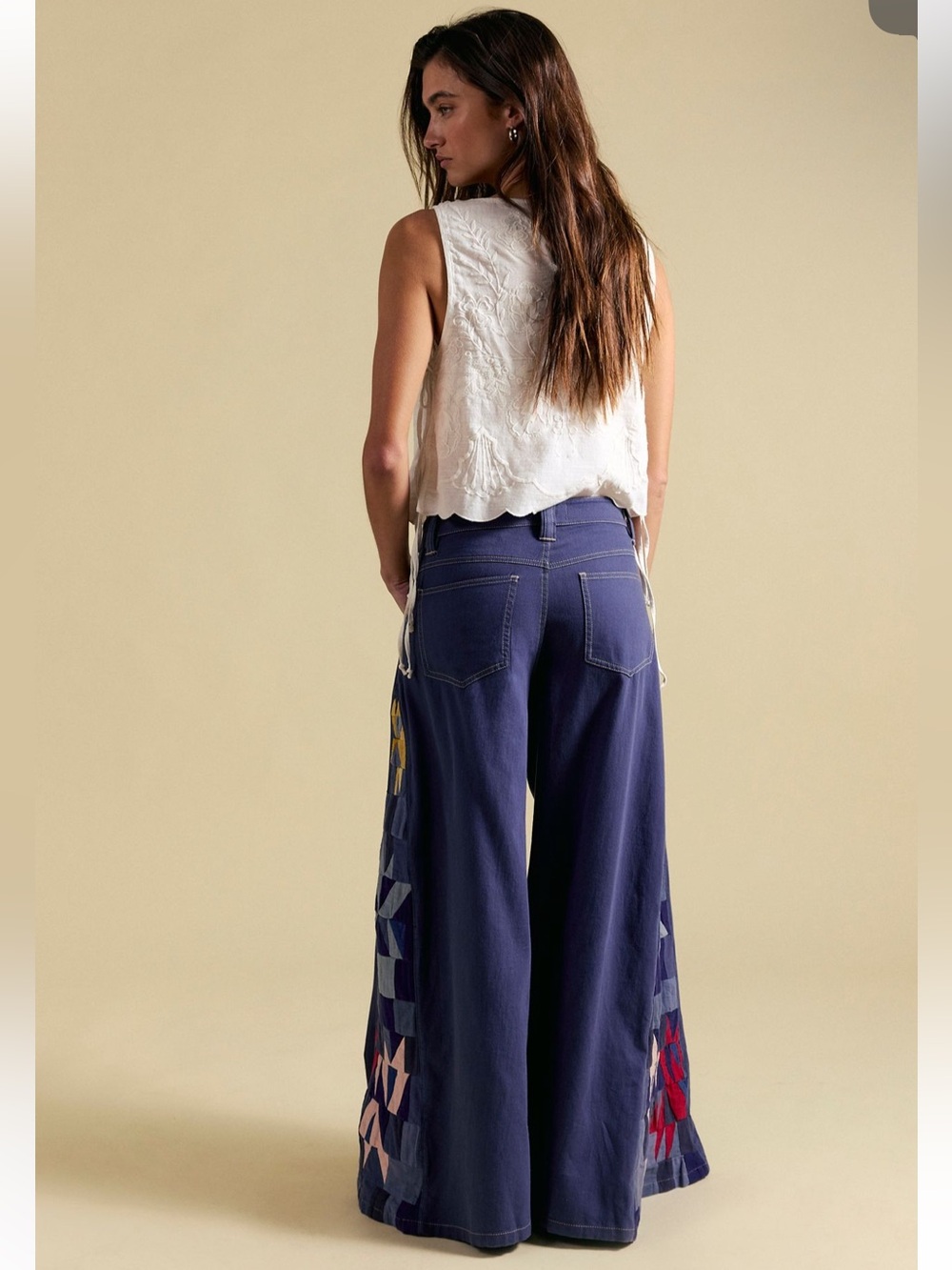 Free People Kaleidoscope Wide Leg Jeans - Picture 4 of 5